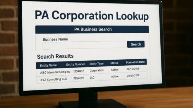 pa corporation lookup